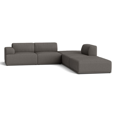 Muuto Connect Soft Modular Corner Sofa, configuration 3. made-to-order from someday designs. #colour_clay-9