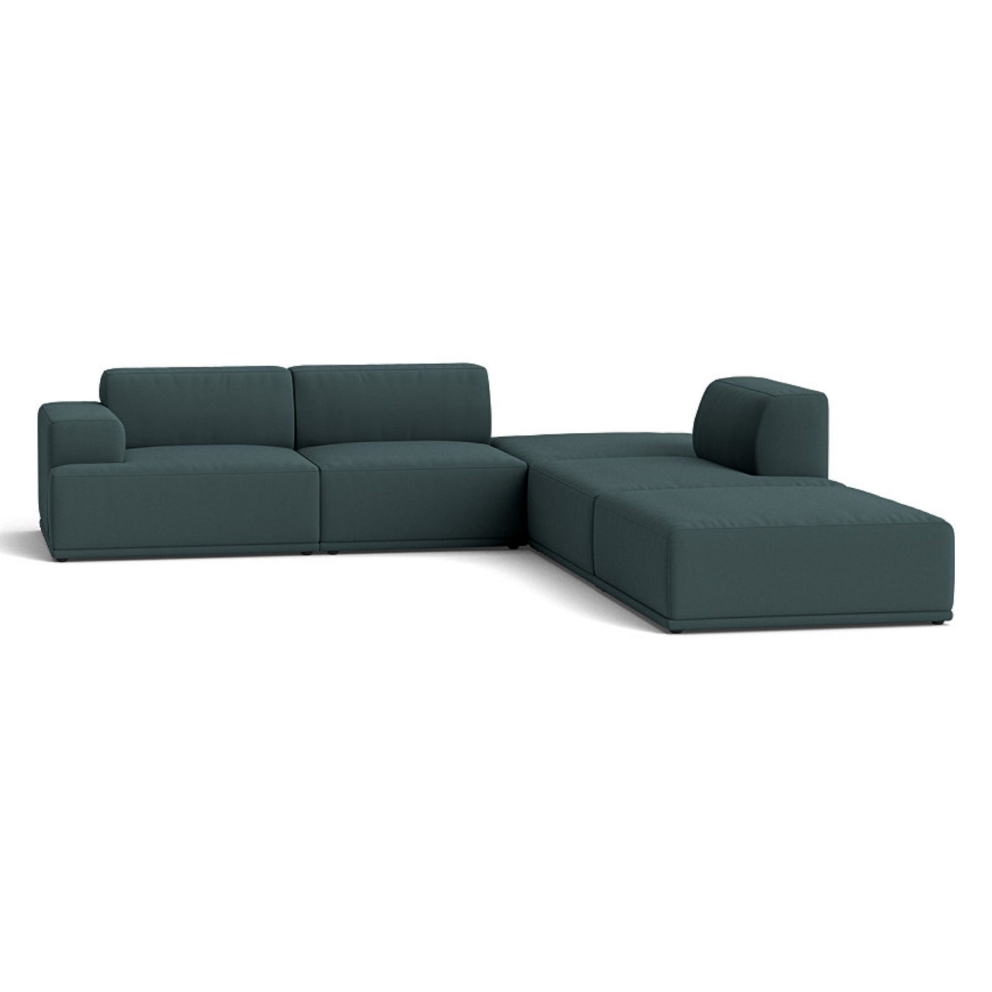 Muuto Connect Soft Modular Corner Sofa, configuration 3. made-to-order from someday designs. #colour_steelcut-180