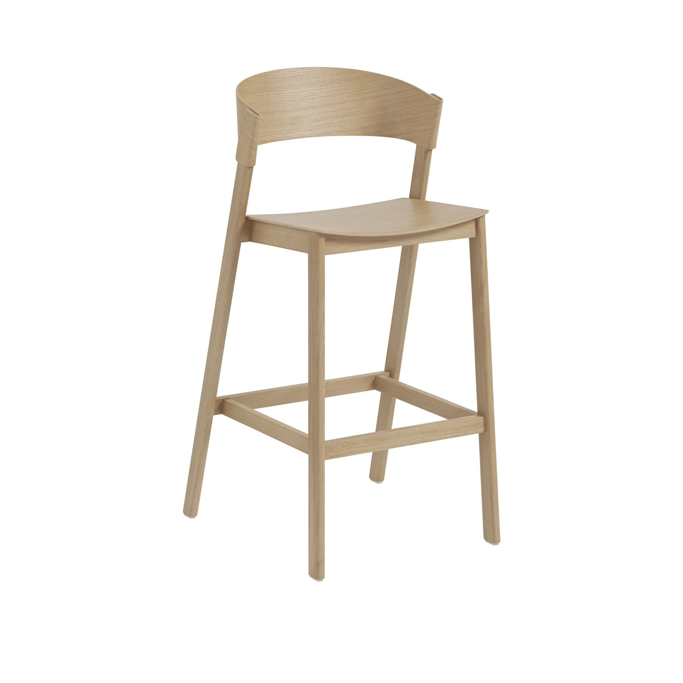 Muuto Cover bar stool 75cm. Shop online at someday designs. #colour_oak