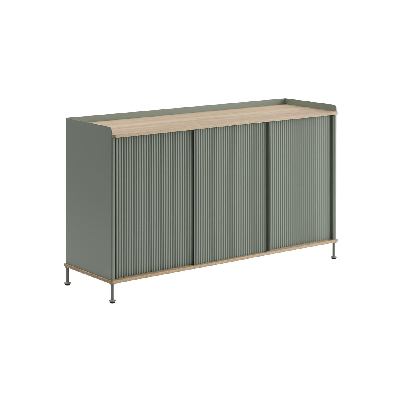 Muuto Enfold Sideboard Tall. Free UK delivery from someday designs. #colour_solid-oak-dusty-green
