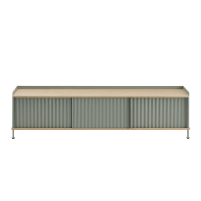 Muuto Enfold Sideboard Long. Free UK delivery from someday designs. #colour_solid-oak-dusty-green