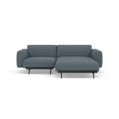 Muuto In Situ Modular 2 Seater Sofa, configuration 4 in clay 1 fabric. Made to order from someday designs #colour_clay-1-blue