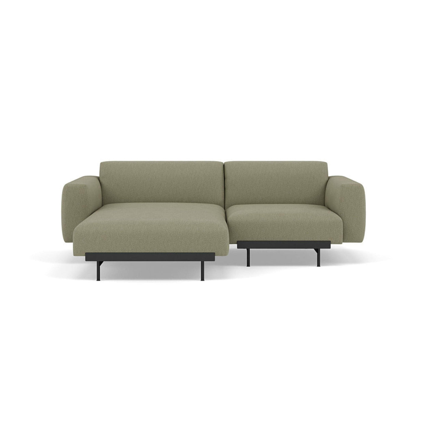 Muuto In Situ Modular 2 Seater Sofa, configuration 5 in clay 15 fabric. Made to order from someday designs #colour_clay-15
