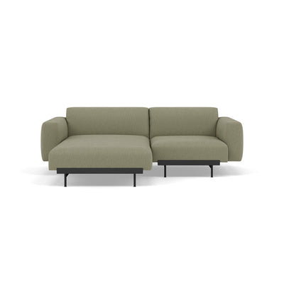 Muuto In Situ Modular 2 Seater Sofa, configuration 5 in clay 15 fabric. Made to order from someday designs #colour_clay-15