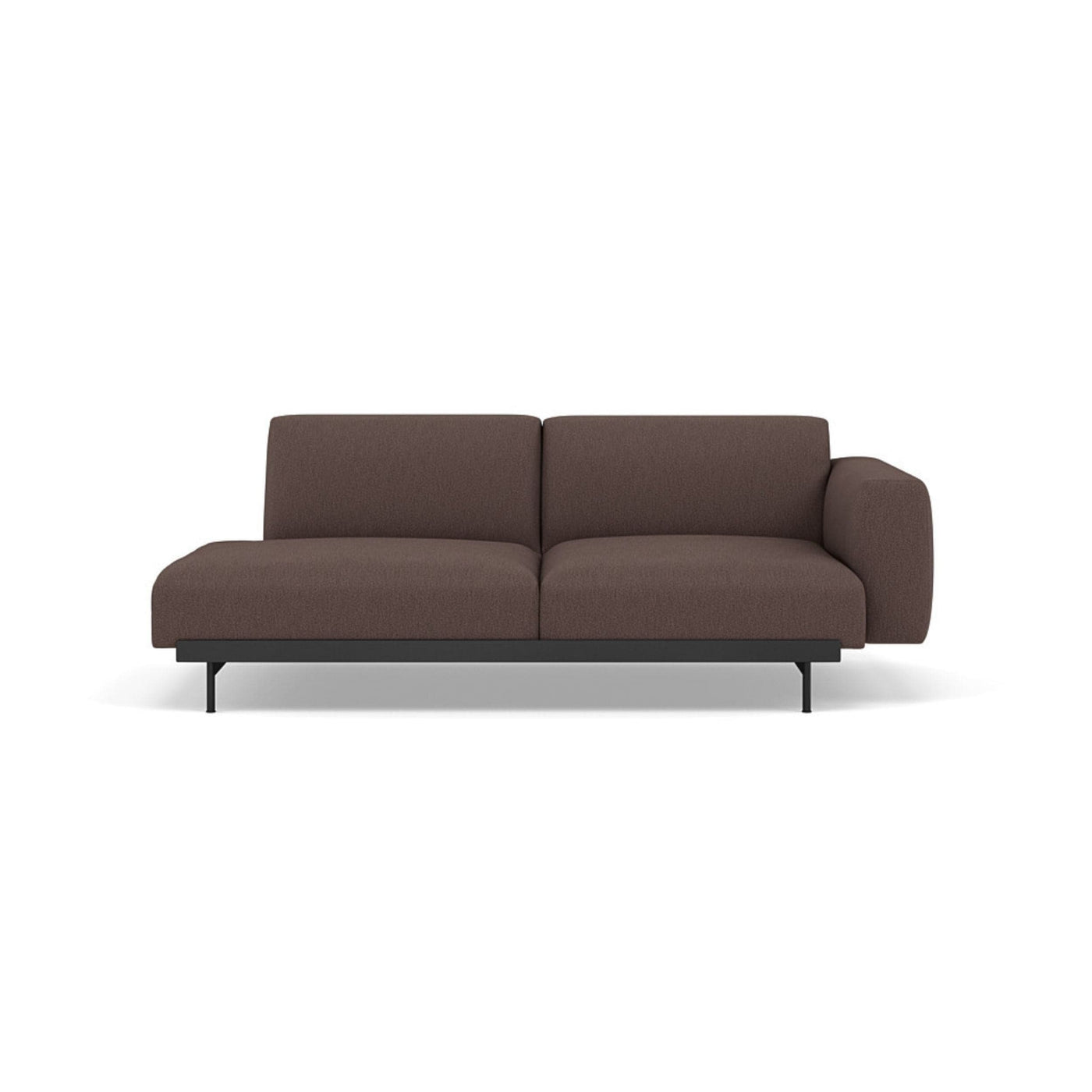Muuto In Situ Modular 2 Seater Sofa, configuration 2 in clay 6 fabric. Made to order from someday designs #colour_clay-6-red-brown