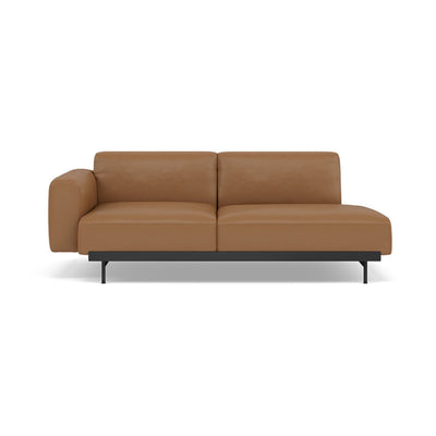 Muuto In Situ 2 Seater sofa in configuration 3. Made to order from someday designs. #colour_cognac-refine-leather