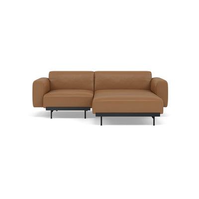 Muuto In Situ 2 Seater sofa in configuration 4. Made to order from someday designs. #colour_cognac-refine-leather