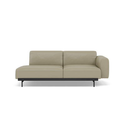Muuto In Situ 2 Seater sofa in configuration 2. Made to order from someday designs. #colour_stone-refine-leather