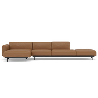 Muuto In Situ Modular 4 Seater Sofa configuration 5. Made to order from someday designs. #colour_cognac-refine-leather