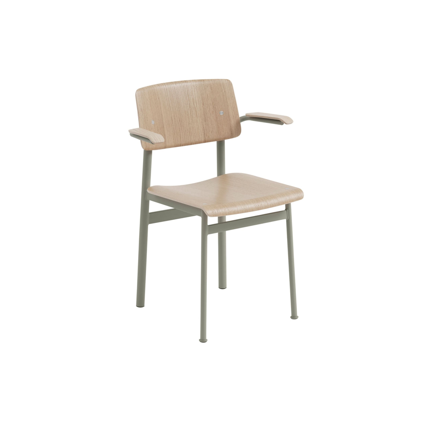 Muuto Loft Chair with armrest. Shop online at someday designs. #colour_oak-dusty-green