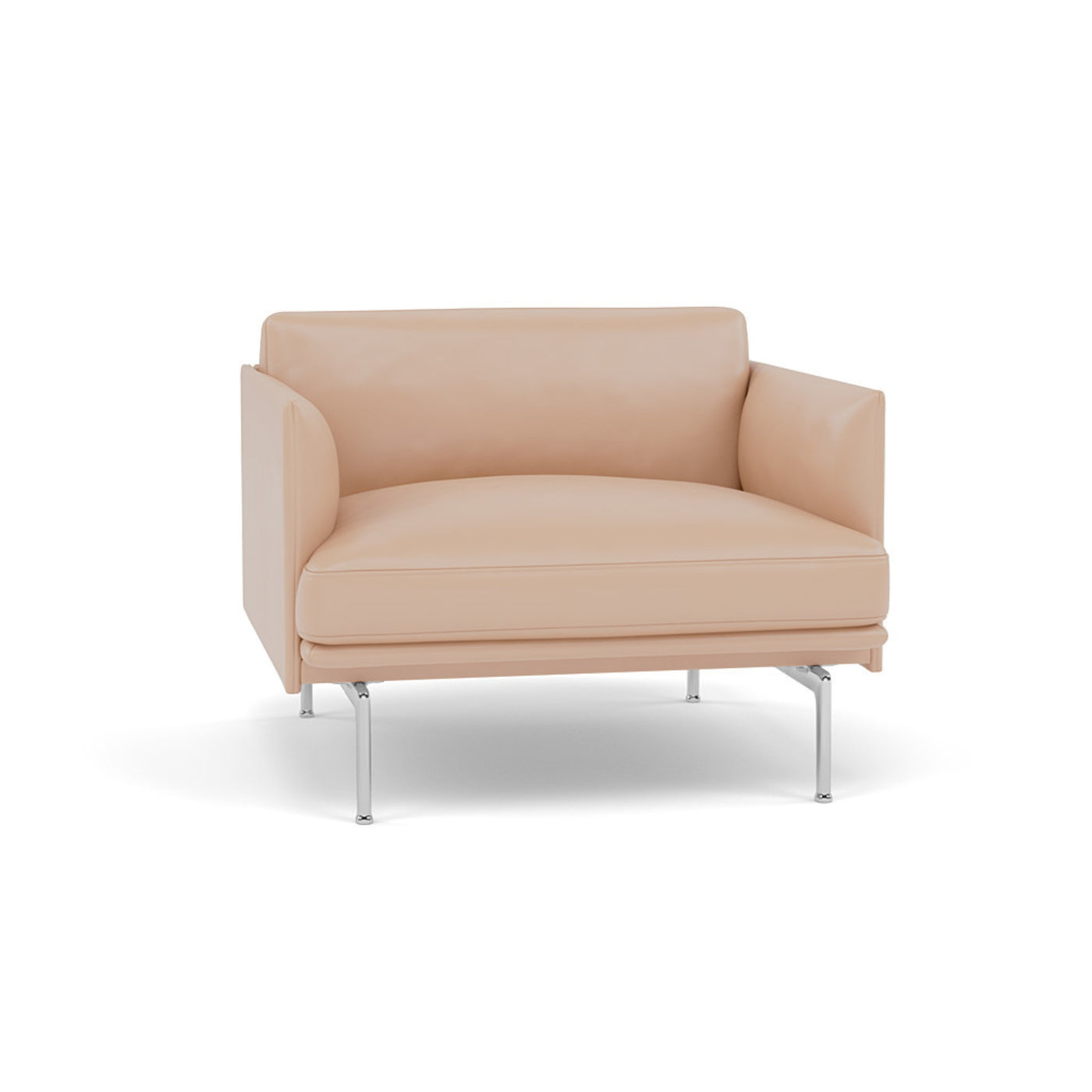 Muuto Outline Chair. Made to order from someday designs. #colour_beige-refine-leather