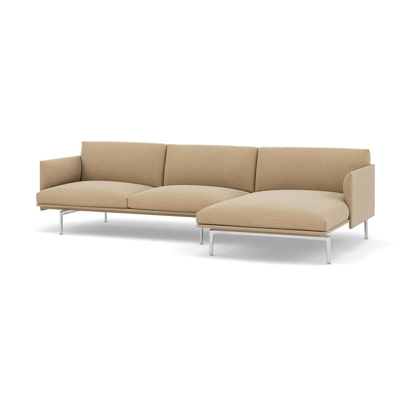outline chaise longue sofa by Muuto