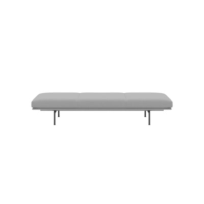 muuto outline daybed with black legs. Made to order from someday designs. #colour_steelcut-trio-133