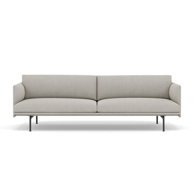 Muuto Outline Studio Sofa 220 black legs. Made to order from someday designs. #colour_fiord-201