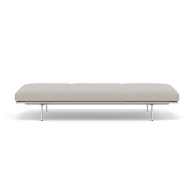 muuto outline daybed with polished aluminium legs. Made to order from someday designs. #colour_fiord-201