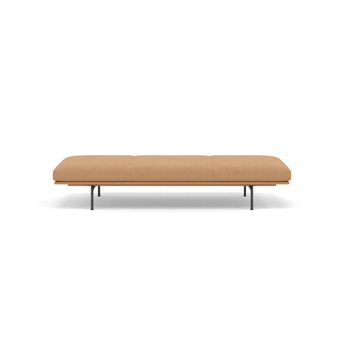 muuto outline daybed in fiord 451 fabric and black legs. Made to order from someday designs. #colour_fiord-451