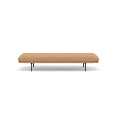 muuto outline daybed in fiord 451 fabric and black legs. Made to order from someday designs. #colour_fiord-451