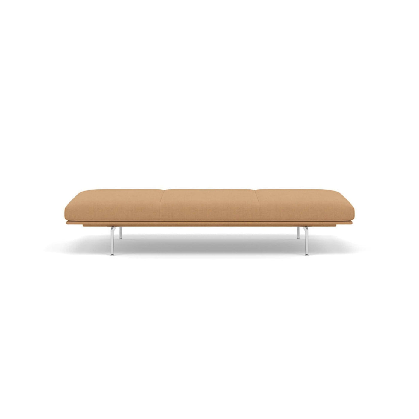 muuto outline daybed in fiord 451 fabric and polished aluminium legs. Made to order from someday designs. #colour_fiord-451