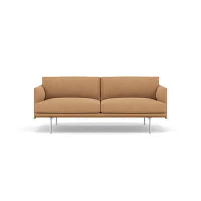 muuto outline 2 seater sofa in fiord 451 and polished aluminium legs. Made to order from someday designs. #colour_fiord-451