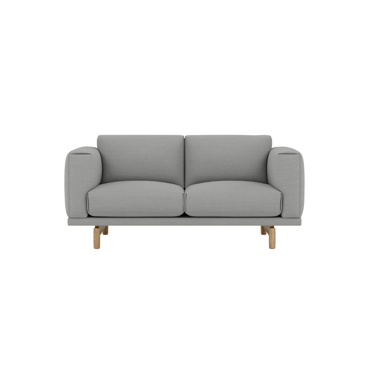Muuto Rest Studio Sofa in hallingdal 123 light grey. Made to order from someday designs. #colour_hallingdal-123-grey