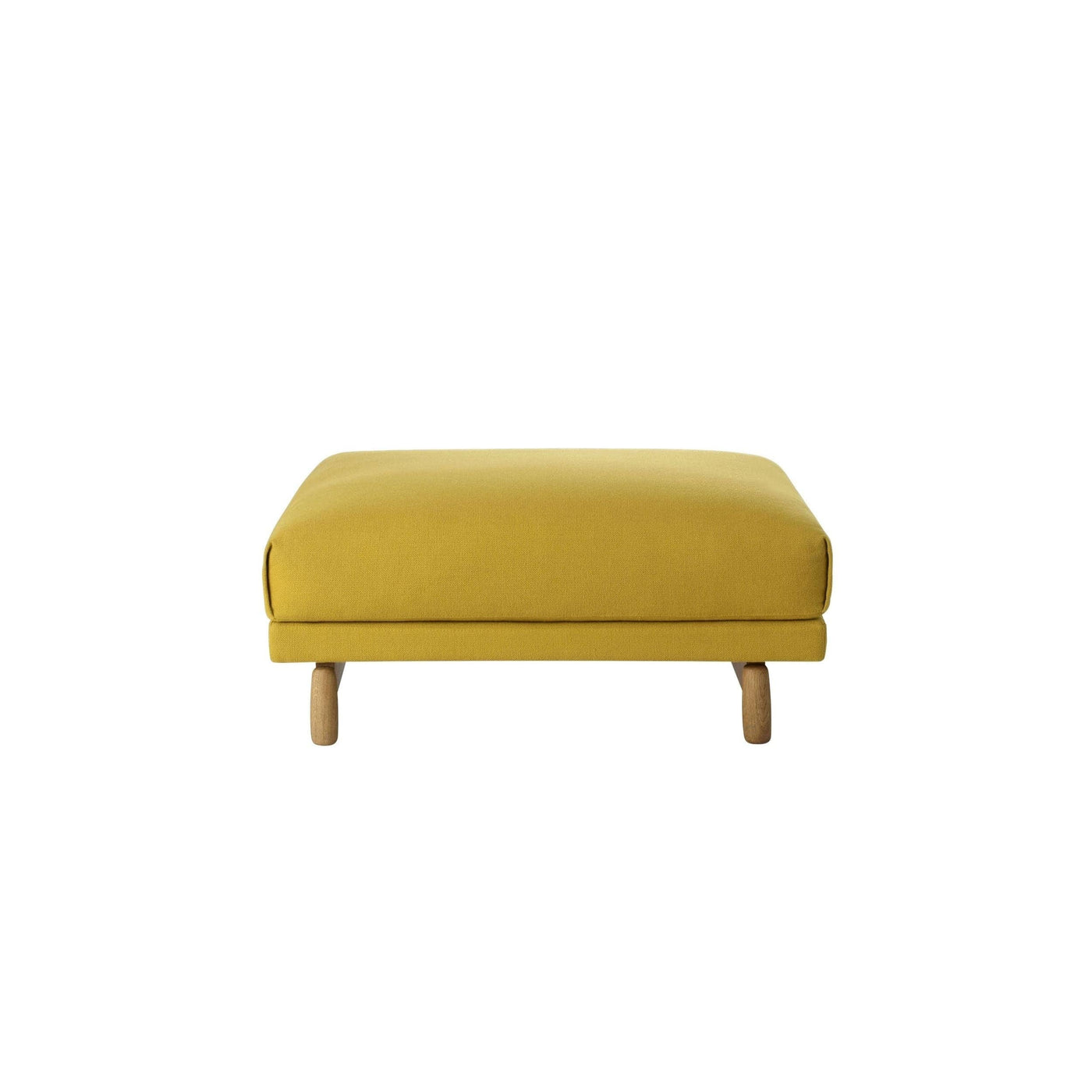 Muuto Rest Pouf in Hallingdal 457 yellow fabric. Made to order from someday designs. #colour_hallingdal-457