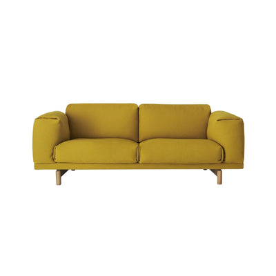 Muuto Rest Sofa 2 seater in Hallingdal 457 yellow, available made to order from someday designs. #colour_hallingdal-457