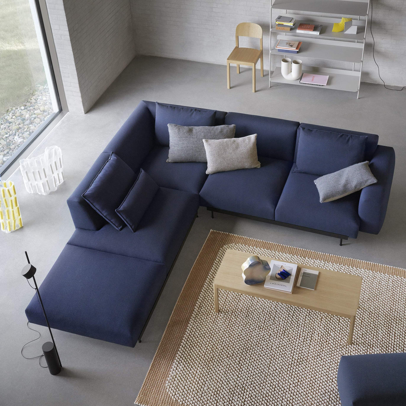 Muuto In Situ Modular Sofa in Vidar 554 blue fabric. Made to order at someday designs. #colour_vidar-554