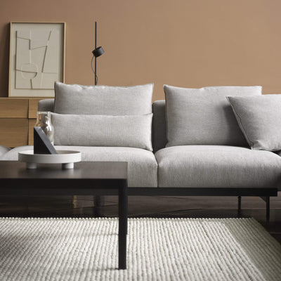 Muuto In Situ Modular Sofa in Clay 12 light grey fabric. Made to order at someday designs. #colour_clay-12