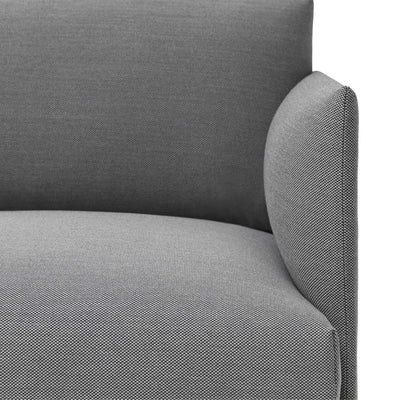 Muuto Outline Chair in Steelcut Trio 133 grey fabric. Made to order from someday designs. #colour_steelcut-trio-133