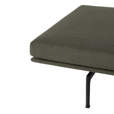 Muuto Outline Daybed in Fiord 961 green fabric. Made to order from someday designs. #colour_fiord-961
