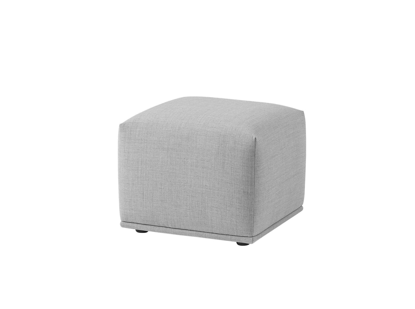Muuto Echo Pouf W52 x D52cm in Remix 123 light grey Kvadrat fabric. made to order from someday designs. #colour_remix-123