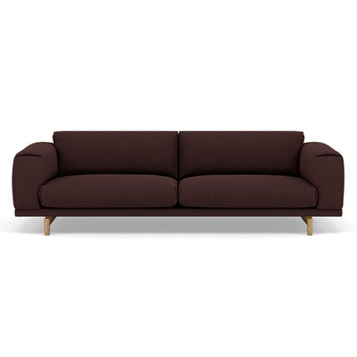 Muuto Rest Sofa 3 Seater in Remix 373 red. Made to order from someday designs. #colour_remix-373-red