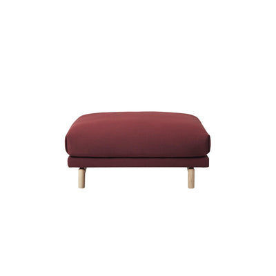Muuto Rest Pouf in Rime 591 red fabric. Made to order from someday designs. #colour_rime-591