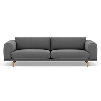 Muuto Rest Sofa in Wooly 1042 grey sofa. Made to order from someday designs. #colour_wooly-1042-grey