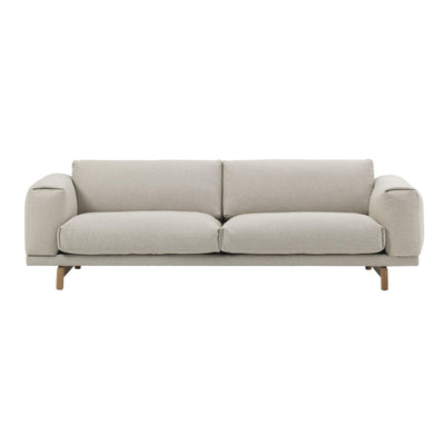 Muuto Rest 3 Seater Sofa Wooly 2256 natural/ivory fabric. Made to order from someday designs #colour_wooly-2256-natural