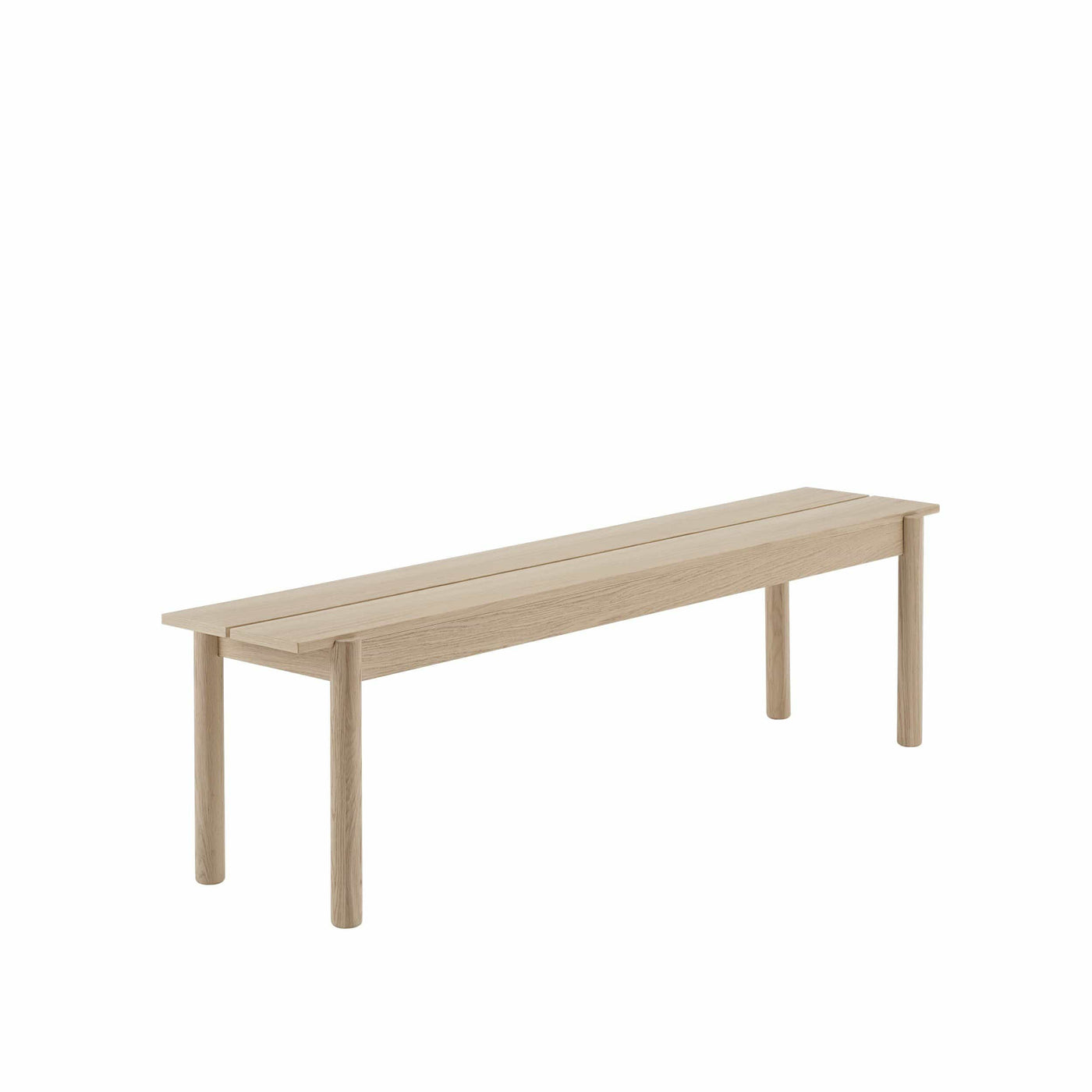 Muuto Linear Wood Bench in oak 34x170cm, available from someday designs. #size_34x170
