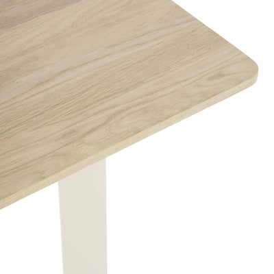 Muuto 70/70 Solid oak/white table close up. Shop now at someday designs   #colour_solid-oak-white