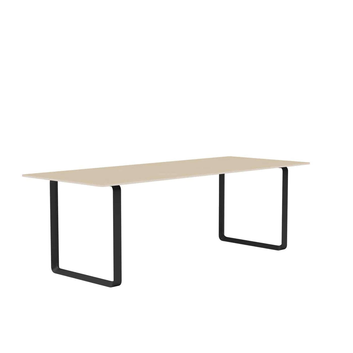 Muuto 70/70 table 90x225cm in oak veneer/black. Shop online at someday designs   #colour_oak-veneer-black