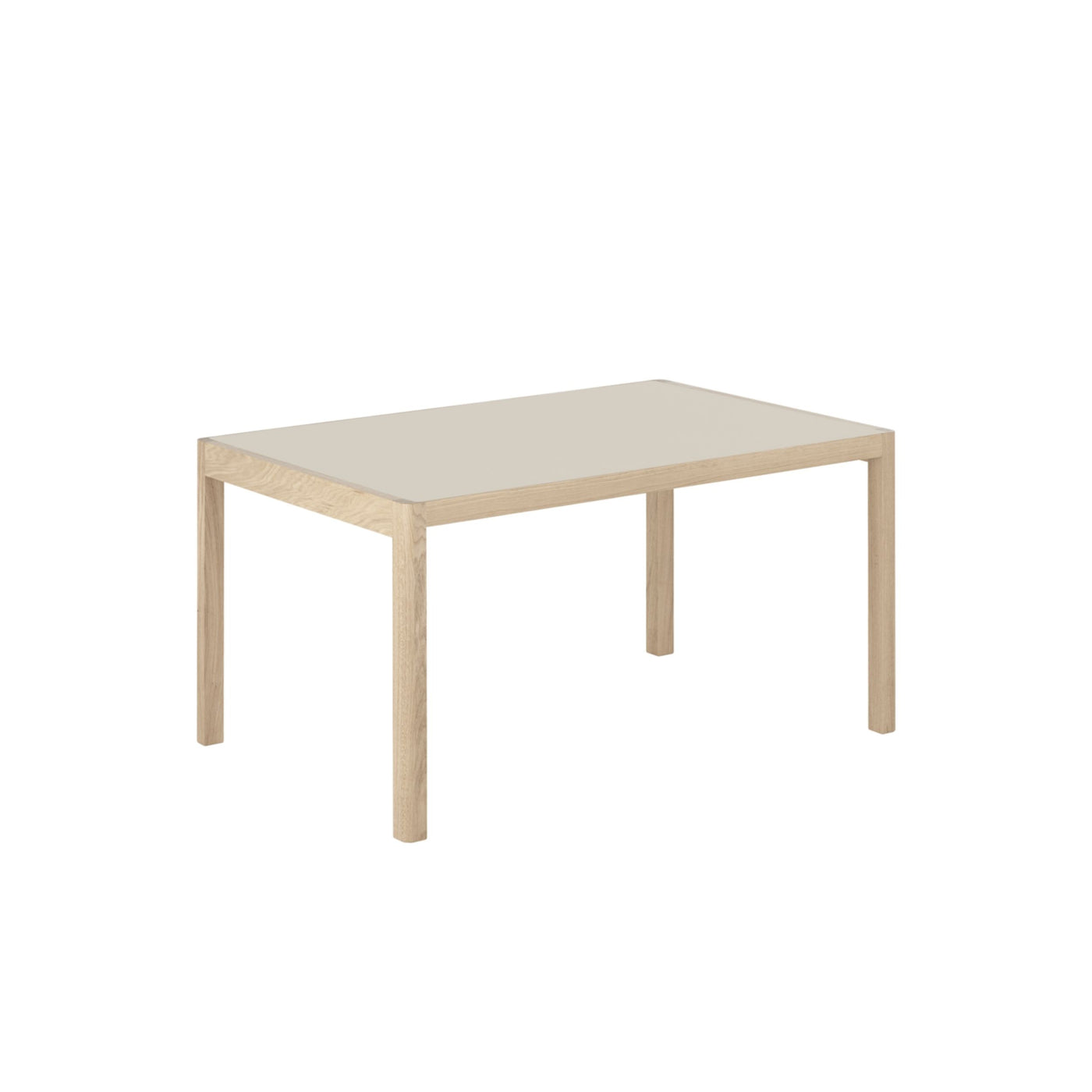 Muuto Workshop Table in warm grey lino/oak. Shop online at someday designs. #size_92x140
