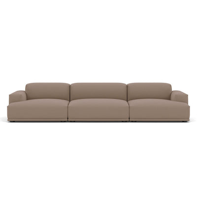 Muuto Connect modular sofa 3 seater in pink fabric. Made to order from someday designs. #colour_steelcut-trio-426