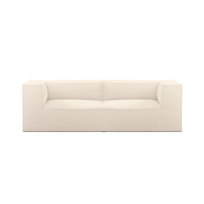 erm LIVING Catena 2 seater modular sofa. Made to order from someday designs. #colour_off-white-wool-boucle