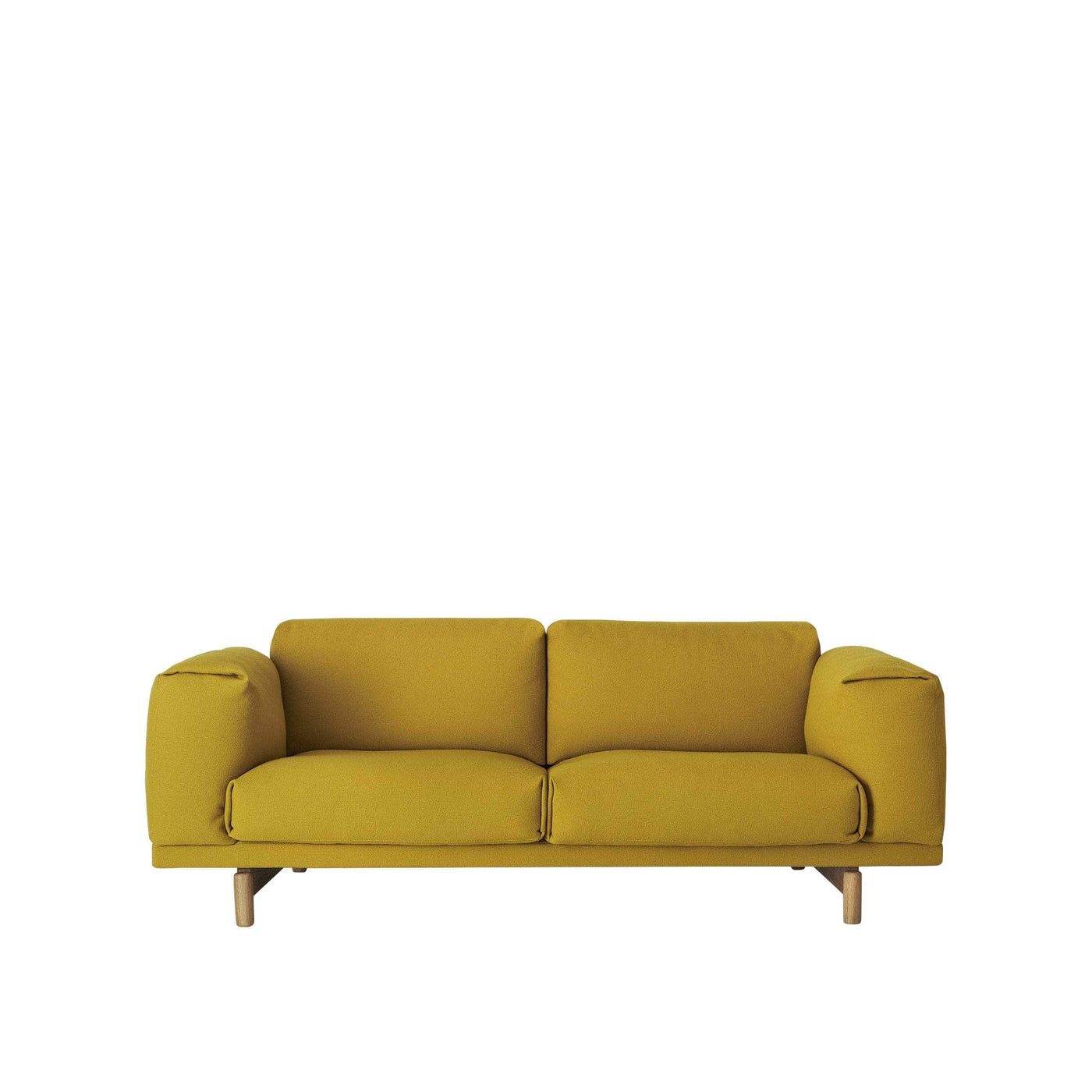 Hallingdal 457 by Kvadrat. Yellow upholstery fabric made to order for Muuto Outline & Rest sofas. Order free fabric swatches at someday designs.