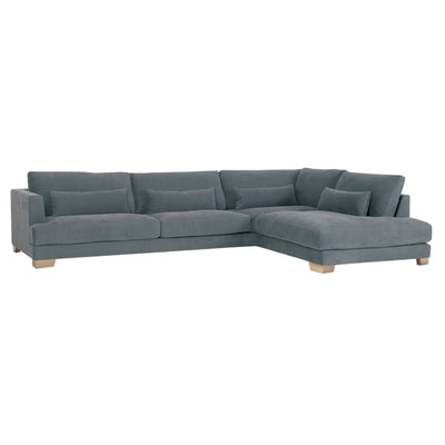 someday designs toft corner sofa in pure 02 grey with oak legs RHF. #colour_pure-02-grey