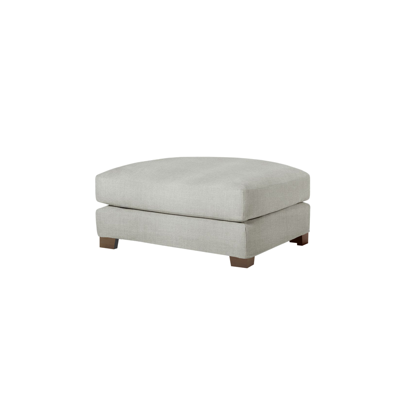 someday designs toft footstool in pure 03 light grey with walnut legs. #colour_pure-03-light-grey