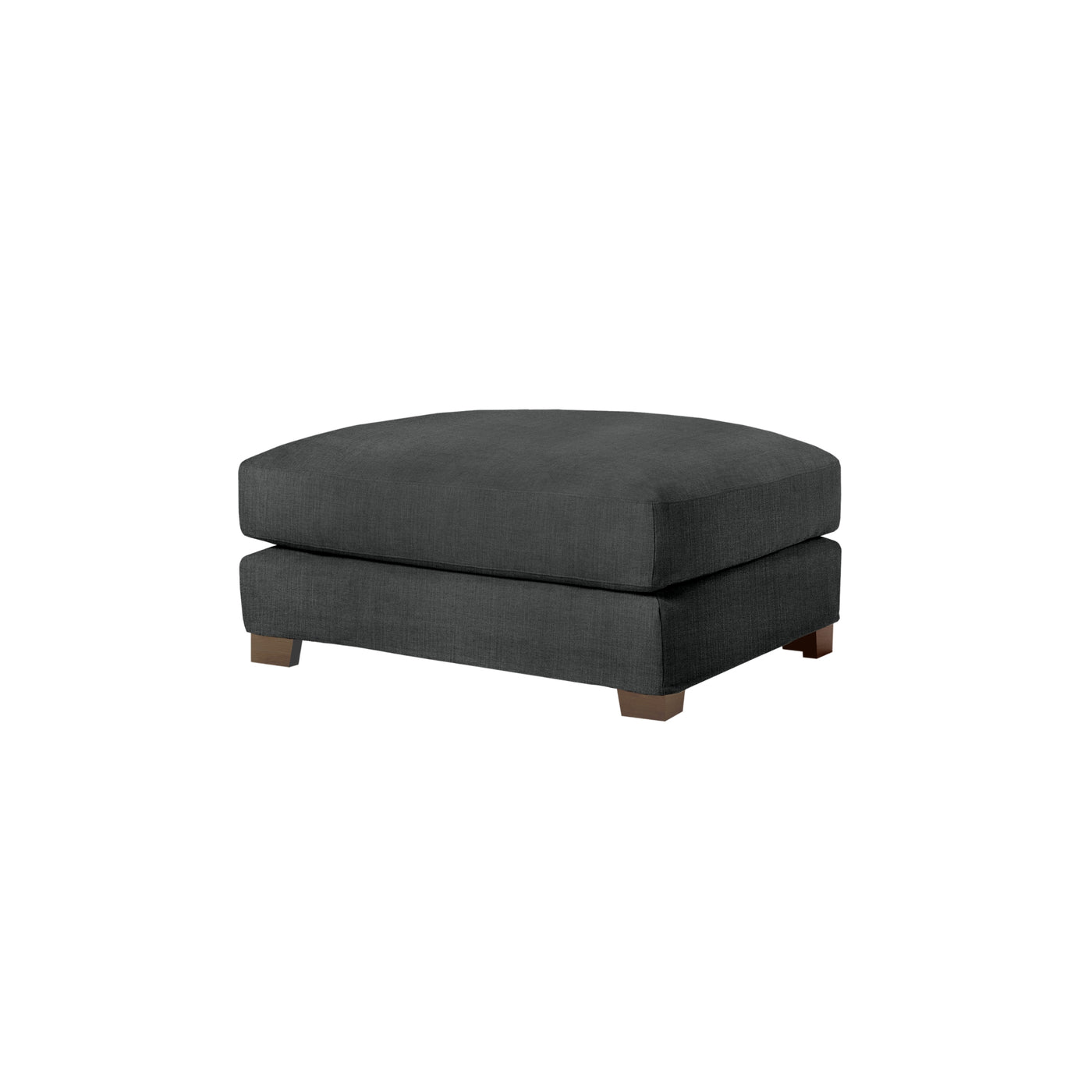someday designs toft footstool in pure 02 grey with walnut legs. #colour_pure-02-grey