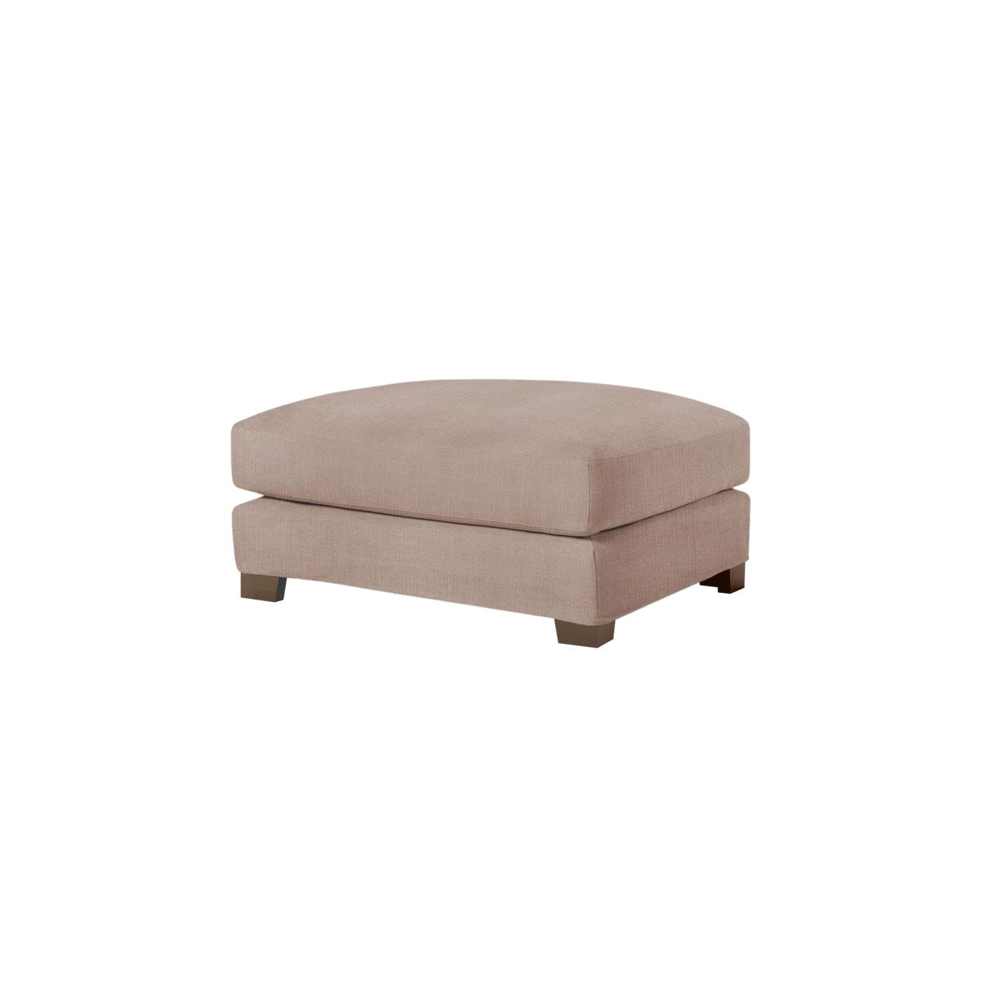 someday designs toft footstool in pure 04 nude pink with walnut legs. #colour_pure-04-nude-pink