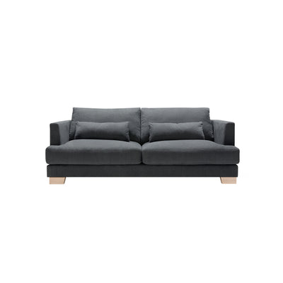 someday designs toft 2 seater sofa in pure 02 grey oak legs. #colour_pure-02-grey