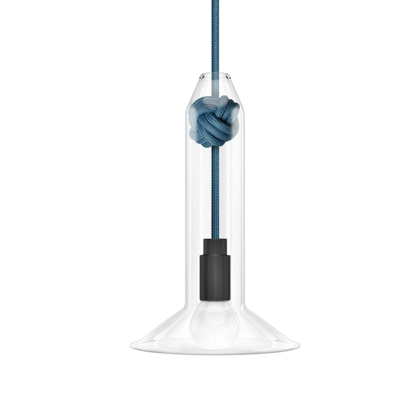 Vitamin small Knot Lamp ceiling pendant. Shop online at someday designs. #colour_mid-blue