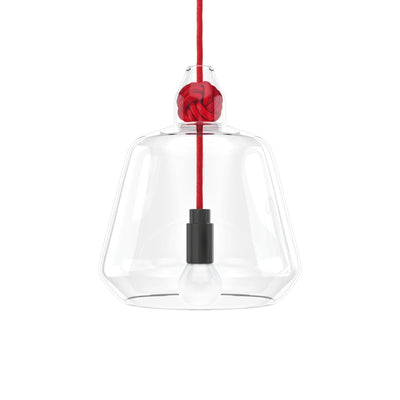 Vitamin Large Knot Pendant Lamp in red. Buy now from someday designs