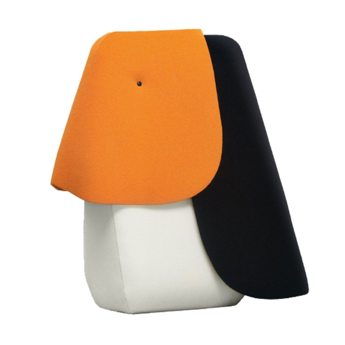 toucan large from the iconic zoo collection by designer Ionna Vautrin.  Colourful and playful cuddletoys available in an oversized version and mini teddy bear option.  Geometric shapes create a bold statement in a playroom or living room setting.